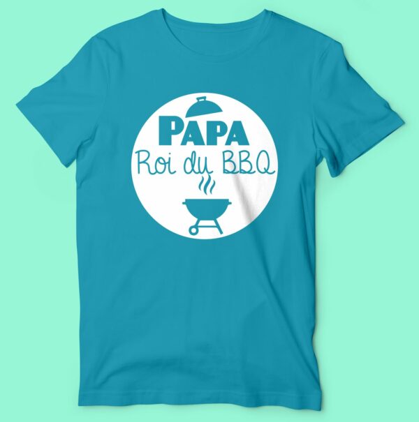 T-shirt  "papa Roi Du BBQ" – Image 2