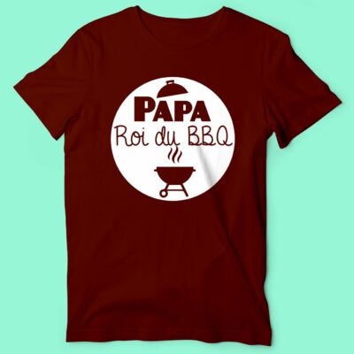 T-shirt  "papa Roi Du BBQ"