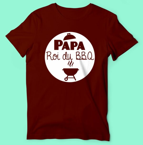 T-shirt  "papa Roi Du BBQ"
