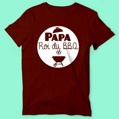 T-shirt Homme "Papa Roi Du BBQ"