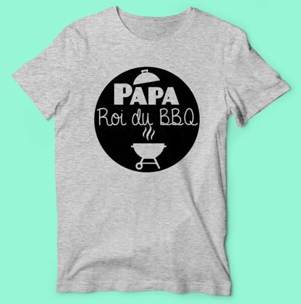 T-shirt  "papa Roi Du BBQ" – Image 4
