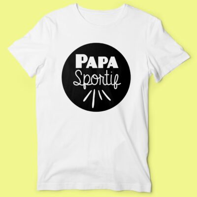 T-shirt  "papa Sportif"