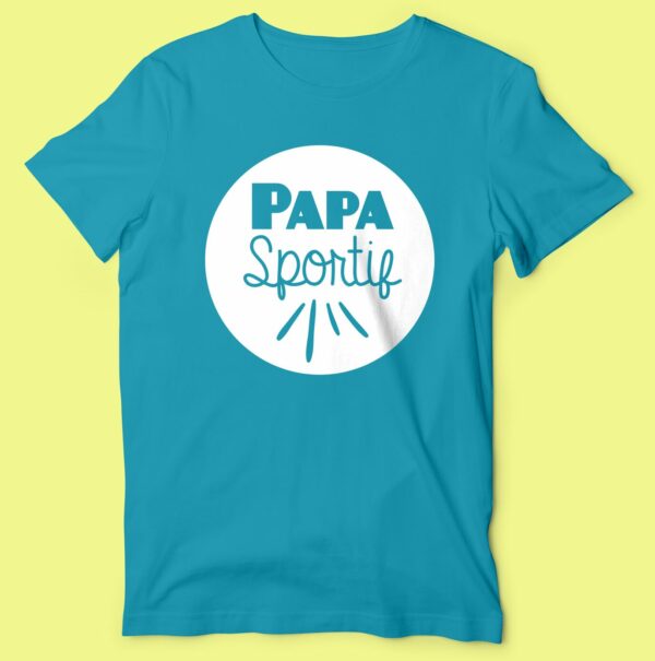 T-shirt  "papa Sportif" – Image 2