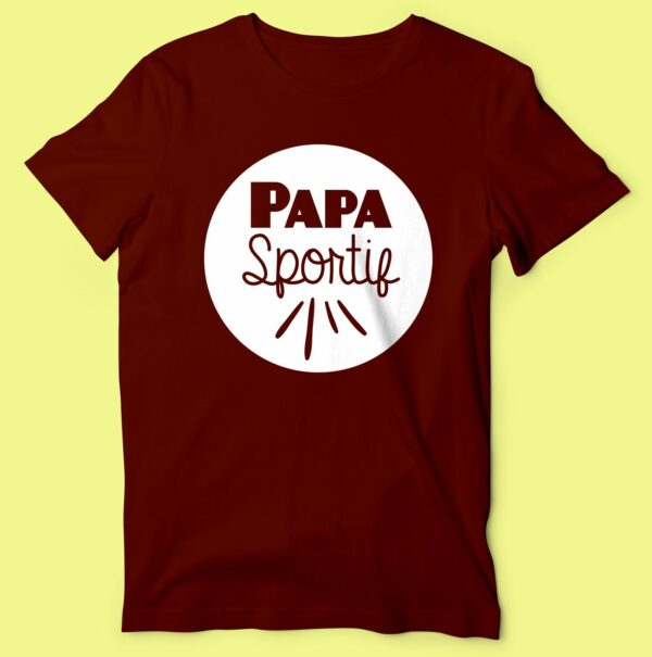 T-shirt  "papa Sportif" – Image 3