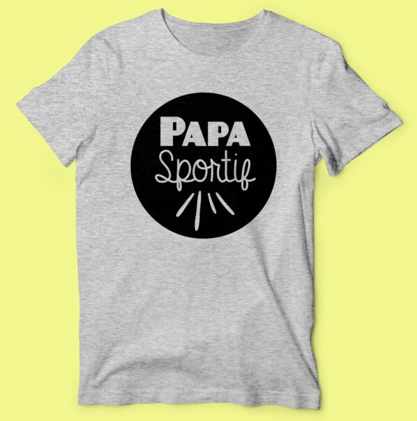 T-shirt  "papa Sportif" – Image 4