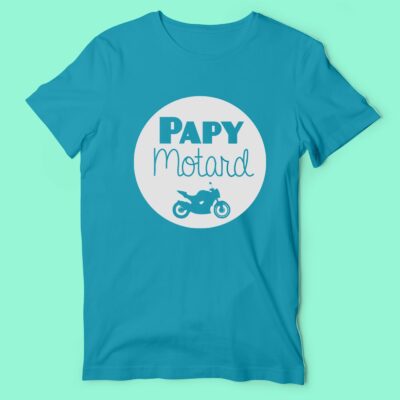 T-shirt Homme "Papy Motard" 3 t shirt homme papy motard bleu canard 1 e1760444387698