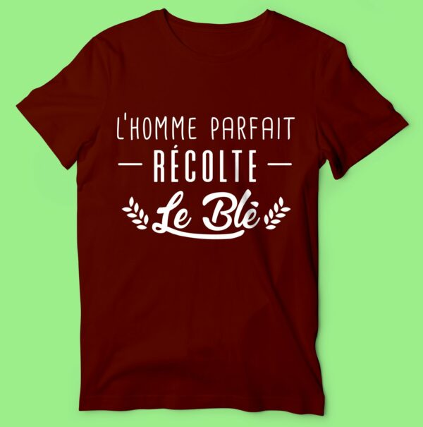 T-shirt "L'homme Parfait Récolte Le Blé" – Image 3