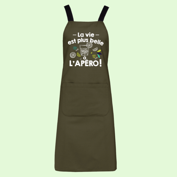 Tablier "La Vie Est Plus Belle À L'apéro" 5 Tablier "La Vie Est Plus Belle À L'apéro" – Image 3