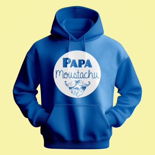 Sweat Homme "Papa Moustachu" – Image 4