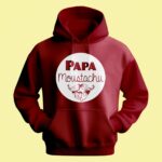 Sweat Homme "Papa Moustachu" 14 sweat homme papa moustachu bordeaux