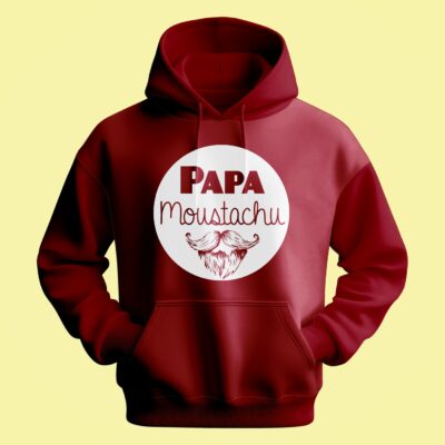Sweat Homme "Papa Moustachu"