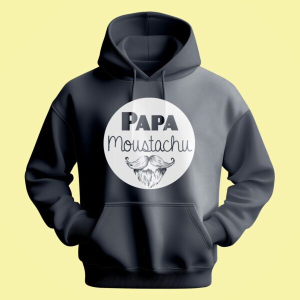Sweat Homme "Papa Moustachu" – Image 5