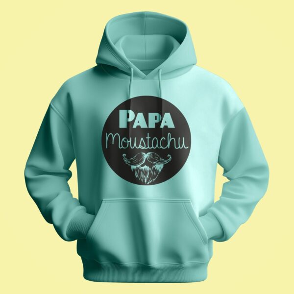 Sweat Homme "Papa Moustachu" – Image 3