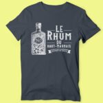 t shirt homme le rhum du haut marnais gris anthracite