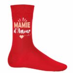 Chaussettes Mamie d'AMOUR 8 chaussette mamie d amour rouge