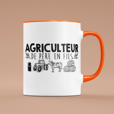 Tasse "Agriculteur de Père En Fils"