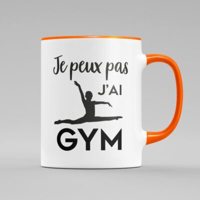 Tasse "Je Peux Pas J'ai Gym" (grand écart)