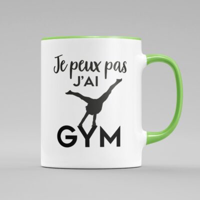 Tasse "Je Peux Pas J'ai Gym" (poutre)