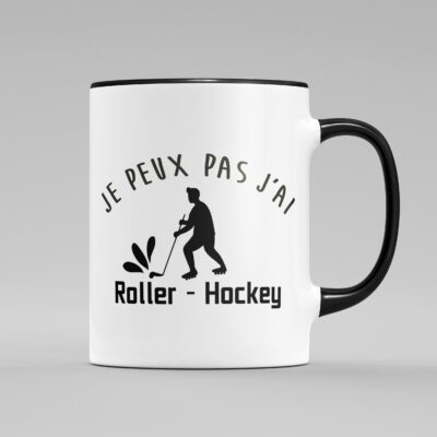 Tasse "Je Peux Pas J'ai Roller Hockey"