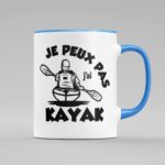 tasse kayak bleu clair