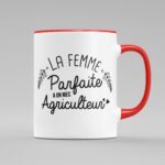 tasse la femme parfaite a un mec agriculteur rouge