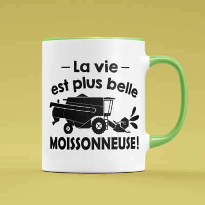 Tasse "La Vie Est Plus Belle En Moissonneuse"