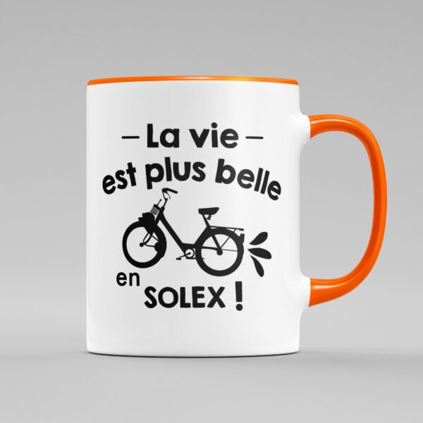 tasse la vie est plus belle en solex orange e1764605805519