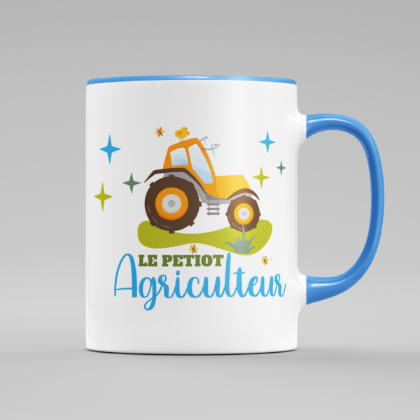 tasse le petiot agriculteur bleu clair e1765894313680