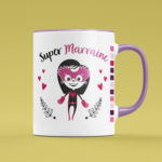 tasse super marraine violet