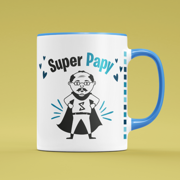 tasse super papy bleu clair e1765880007831