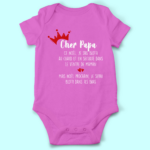 body bebe cher papa rose fushia