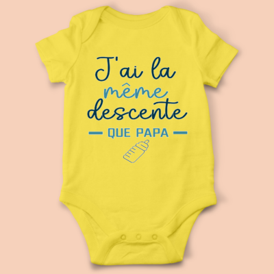 Body bébé "J'ai La Même Descente Que Papa"