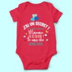 body bebe jai un secret il est dans le ventre de maman rouge