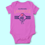 Body bébé "La Petite Langroise" 7 body bebe la petite langroise rose fushia
