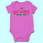 Body bébé "La P'tiote Haut-Marnaise" 7 body bebe la ptiote haut marnaise rose fushia