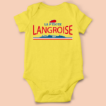 Body bébé "La P'tiote Langroise" 6 body bebe la ptiote langroise beret jaune