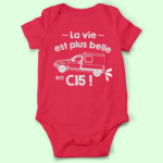 body bebe la vie est plus belle en c15 rouge
