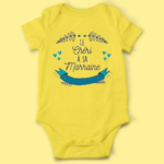 body bebe le cheri a sa marraine jaune