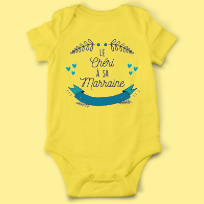 Body bébé "Le Chéri À Sa Marraine"