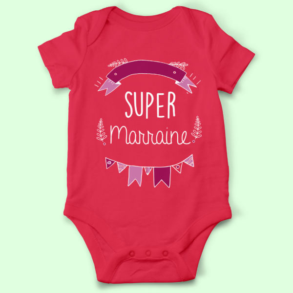 body bebe super marraine fille rouge e1769587061285