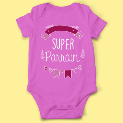 Body bébé "Super Parrain"