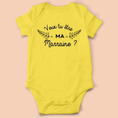 Body bébé "Veux-Tu Être Ma Marraine ?"