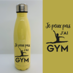gourde je peux pas jai gym grand ecart jaune