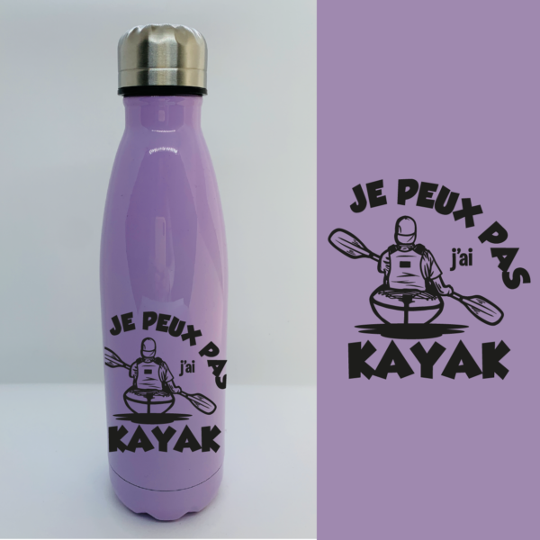 Bouteille Isotherme "Je Peux Pas J'ai Kayak" 7 Bouteille Isotherme "Je Peux Pas J'ai Kayak" – Image 5