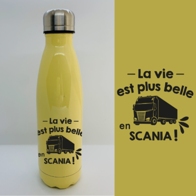 Bouteille Isotherme "La Vie Est Plus Belle En Scania"