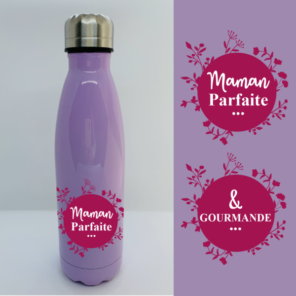 Bouteille Isotherme "Maman Parfaite & Gourmande" 7 Bouteille Isotherme "Maman Parfaite & Gourmande" – Image 5