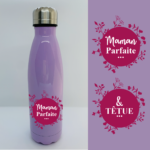 gourde maman parfaite et tetue violet
