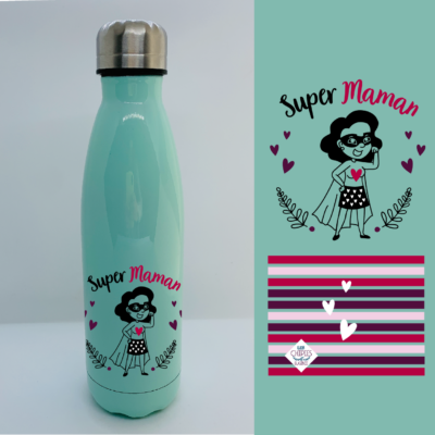 Bouteille Isotherme "Super Maman"