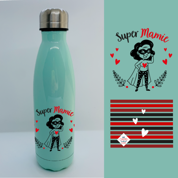 Bouteille Isotherme "Super Mamie" 6 Bouteille Isotherme "Super Mamie" – Image 4