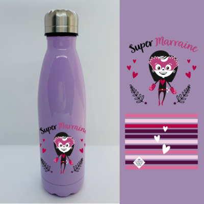 Bouteille Isotherme "Super Marraine"